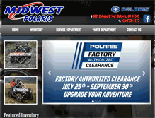 Tablet Screenshot of midwestpolaris.com